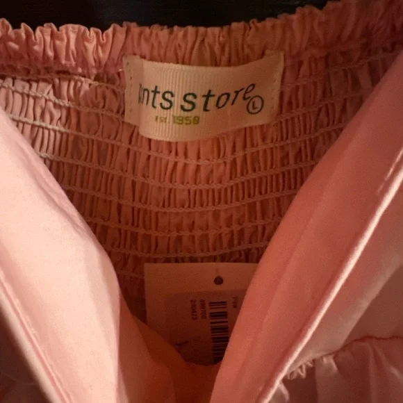 Pants Store,Elegant Pink Mini Dress, NWT, Size Large - Picture 7 of 12